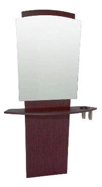 Belvedere - Pacific Mirror Panel & Angled Curved Shelf with Tool Holders