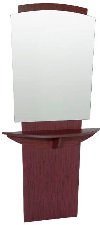 Belvedere - Pacific Mirror Panel & Angled Curved Shelf