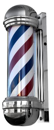 Collins - Classic Barber Pole w/Light 
