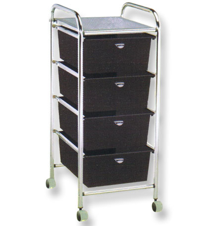 Pibbs - 4-Drawer Cart Metal Frame D26