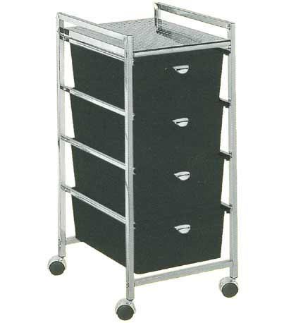 Pibbs - 4-Drawer Cart Metal Frame