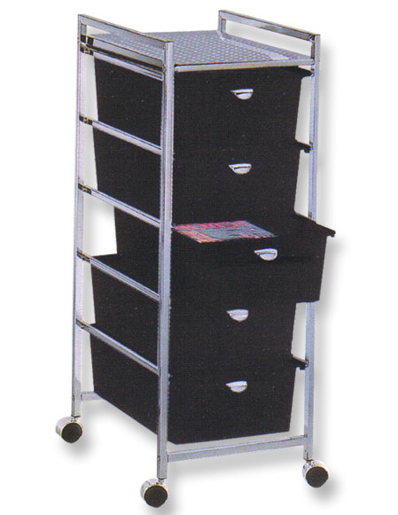 Pibbs - 5-Drawer Cart Metal Frame