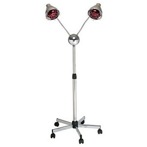 Pibbs - 2 Headed Lamp with Deluxe Base - Chrome Arms