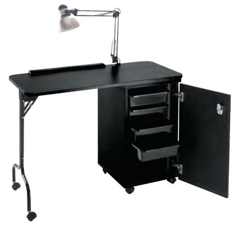 Pibbs - Nail Center with Locking Cabinet 18" x 38"