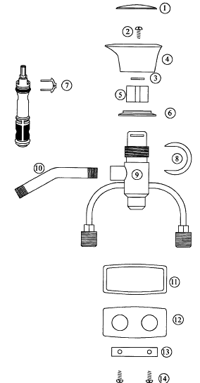 Belvedere - Tail Piece for 622TC Fixture