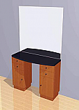 Mac - Wall Mounted Station w/ Mirror, Drawers & Cabinets #1048