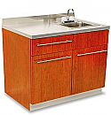 Veeco - Dispensary Sink Cabinet with Stainless Steel Top