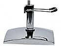 Mac - Large Chrome Square Hydraulic Base