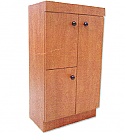 Pibbs - Storage Cabinet in Black, Wild Cherry & Hard Rock Maple