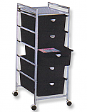 Pibbs - 5-Drawer Cart Metal Frame