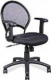 Veeco - Task Chair w/ Open Mesh Back & Adjustable Arms (Black Only)