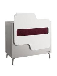 Salon Ambience Antares Reception Desk White Lacquer Panel