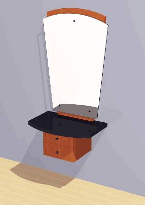 Mac - Styling Station w/ Mirror #1004