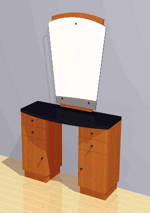 Mac - Styling Station w/ Mirror #1009