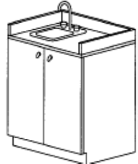 Belvedere - Service Unit Lower Cabinet 36"w