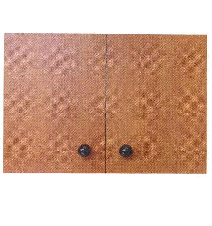 Pibbs - Storage Cabinet in Black, Wild Cherry & Hard Rock Maple