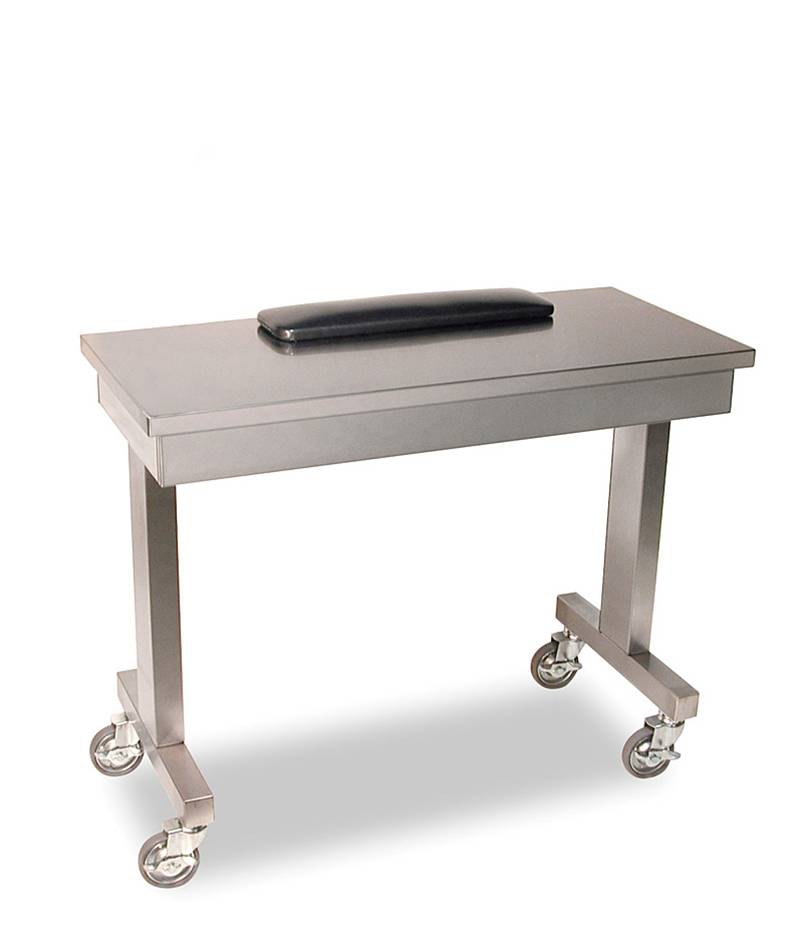 Veeco - Stainless Steel Manicure Table with Arm Pad